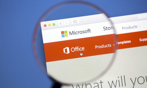 Ostersund, Sweden - Jan 19, 2017: Microsoft Office website on a computer screen. Microsoft Office is an office suite of applications developed by Microsoft.