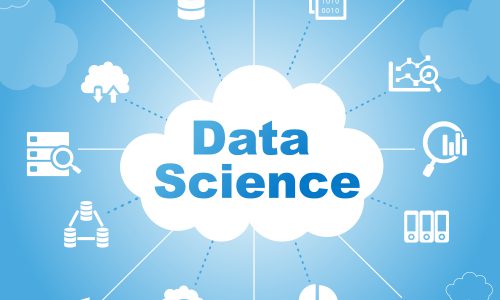 Data Science concept with icons